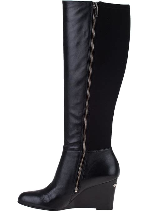 michael kors wedge boot|Michael Kors adjustable buckle boots.